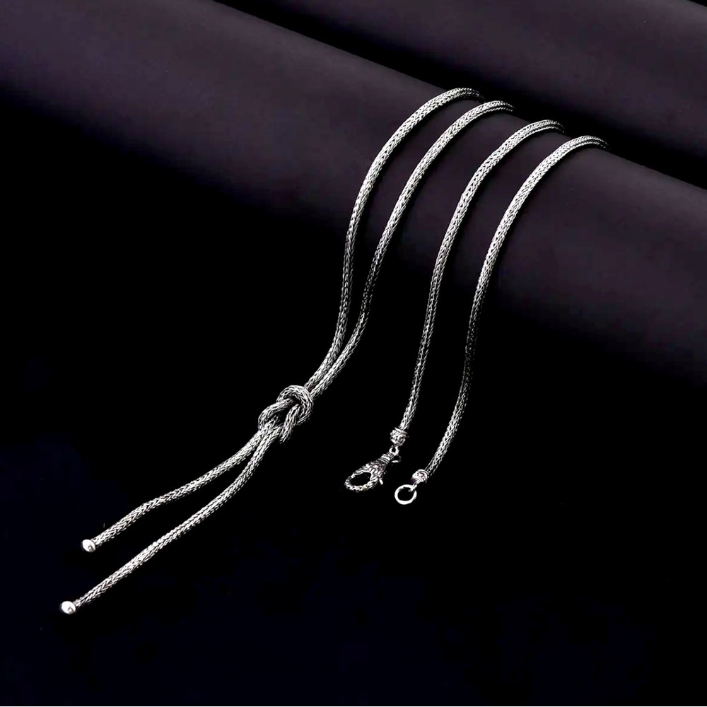 Bali Legacy Sterling Silver Knot Necklace.  NWT